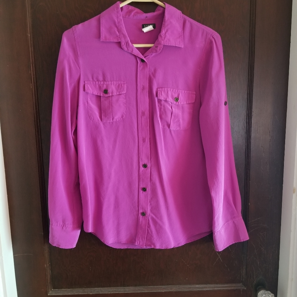JCrew | Silk button down shirt